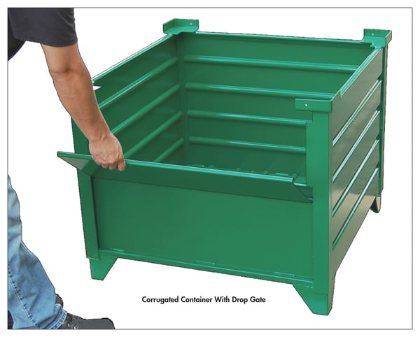 Corrugated Bulk Steel Containers - H51011DG48-U