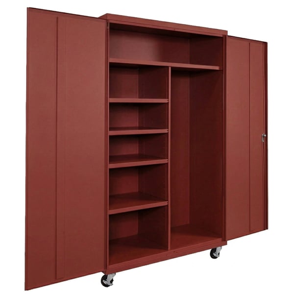 Janitorial Commercial Storage Cabinets - HCJM482478-4-RD