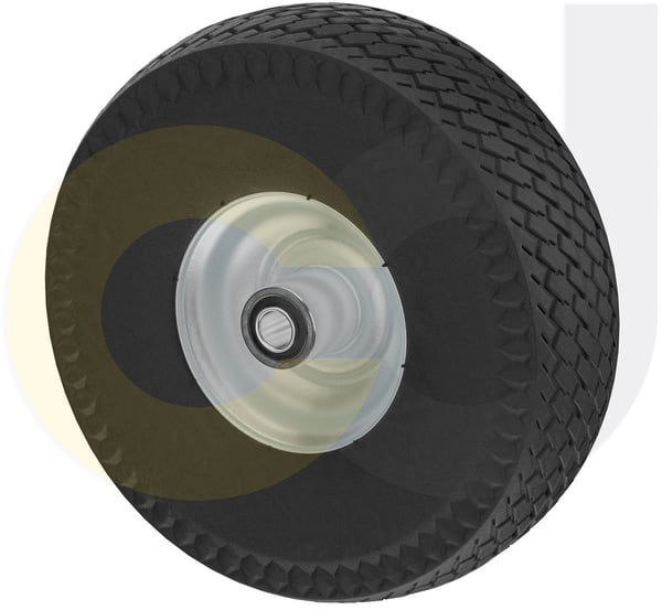 CasterDepot Top Plate Casters - Never-Flat Wheel - Capacities Up To 500 Lbs. - HW020.523