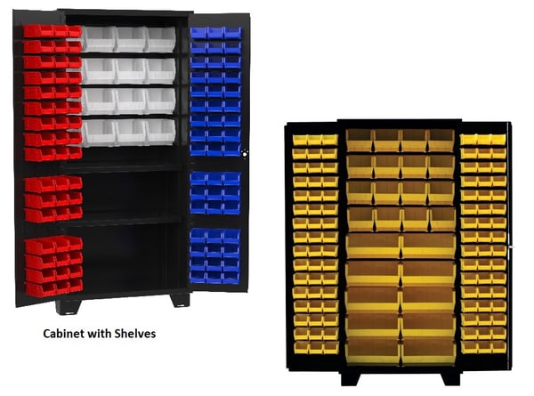 All-Welded 14 Gauge Bin Cabinets - HDX236