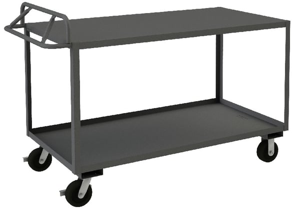 Rolling Stock Cart With Ergonomic Handle - HRSCE-1836-2-3.6K-TLD-95