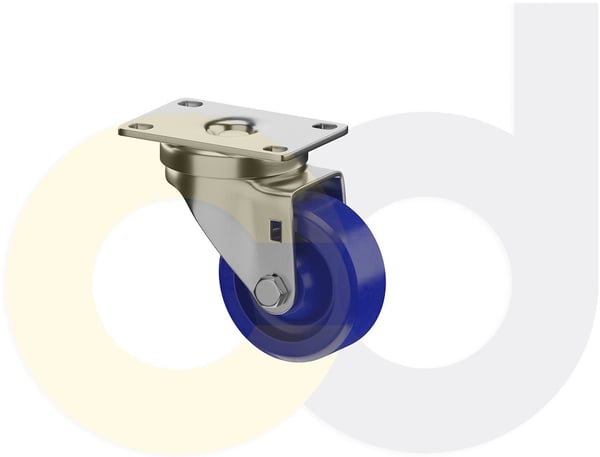 CasterDepot Top Plate Casters - Solid Urethane Wheel - Capacities Up To 350 Lbs. - HC016.A0A