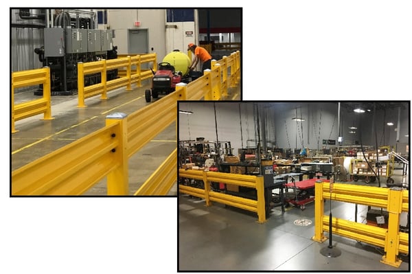 Warehouse Safety Guard Rail System - HSG-3654A