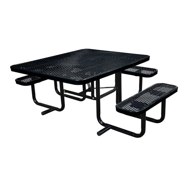 Expanded Metal Portable 46In Table - HT46SQP-ADA-BLACK