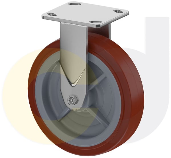 CasterDepot Top Plate Casters - Thermo-Urethane Wheel- Capacities Up To 800 Lbs. - HC016.832