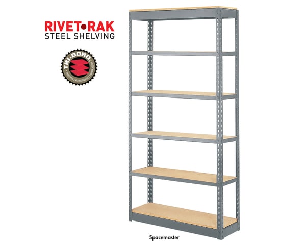 Rivet-Rak™ Steel Shelving - Spacemaster - HRVR84-1236-6