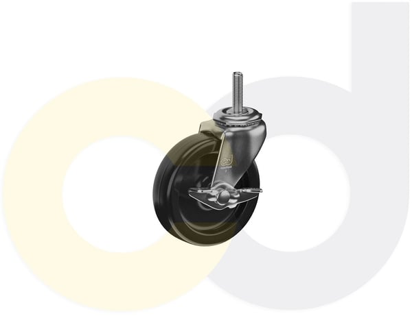 CasterDepot Threaded Stem Casters - Polyolefin Wheel - Capacities Up To 120 Lbs. - HC003.339