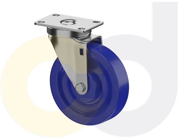 CasterDepot Top Plate Casters - Solid Urethane Wheel - Capacities Up To 350 Lbs. - HC016.A0C
