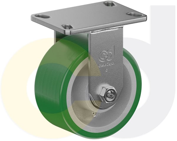 CasterDepot Top Plate Casters - Poly On Cast Iron Wheel - Capacities Up To 3000 Lbs. - HC000.439