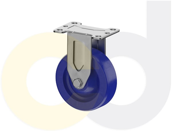 CasterDepot Top Plate Casters - Solid Urethane Wheel - Capacities Up To 350 Lbs. - HC016.A11