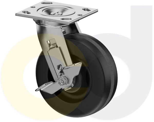 CasterDepot Top Plate Casters - Phenolic Wheel - Capacities Up To 1250 Lbs. - HC007.147