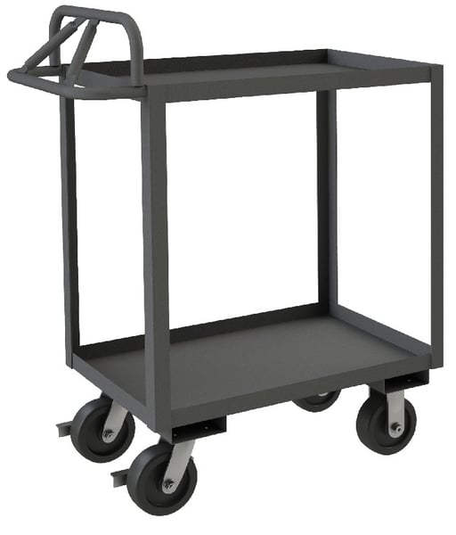 Rolling Stock Cart With Ergonomic Handle - HRSCE-2436-2-3.6K-95