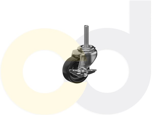 CasterDepot Threaded Stem Casters - Polyolefin Wheel - Capacities Up To 120 Lbs. - HC003.160