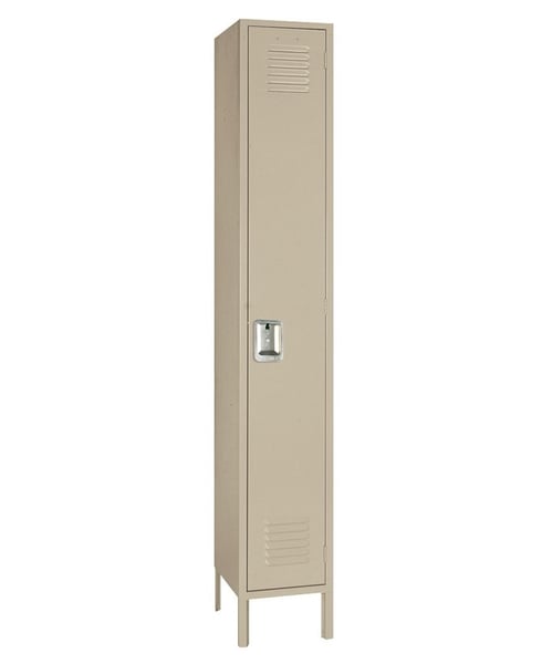 Single Tier Steel Lockers - H5112SU-PUTTY
