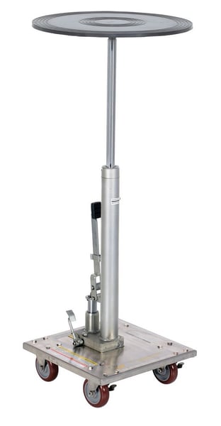 Hydraulic Post Tables With Rounded Tops - HHT-02-18R-PSS