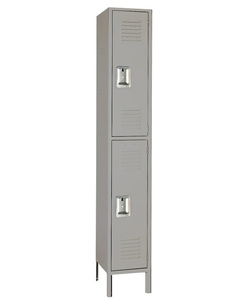 Double Tier Steel Lockers - H5252SU-GRAY