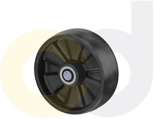 CasterDepot Ergonomic, Top Plate Casters - Glass-Filled Nylon Wheel- Cap. Up To 1400 Lbs. - HW003.679
