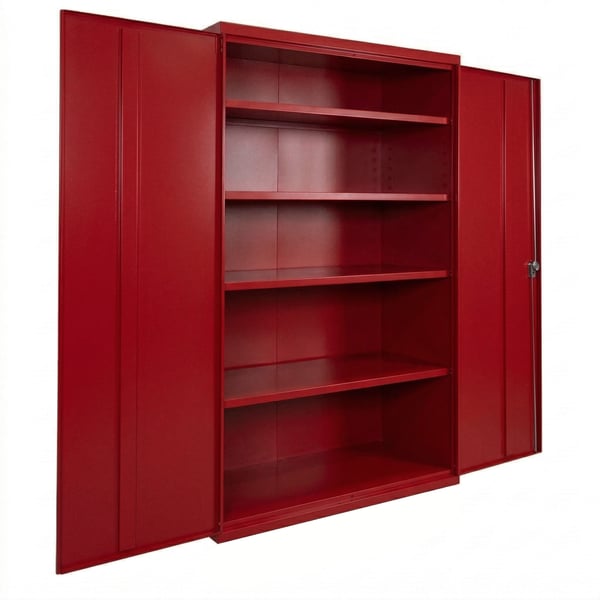 Shelf Commercial Storage Cabinets - HC482478-4-RD