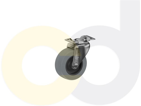 CasterDepot Top Plate Casters - Thermo-Urethane Wheel - Capacities Up To 120 Lbs. - HC003.334
