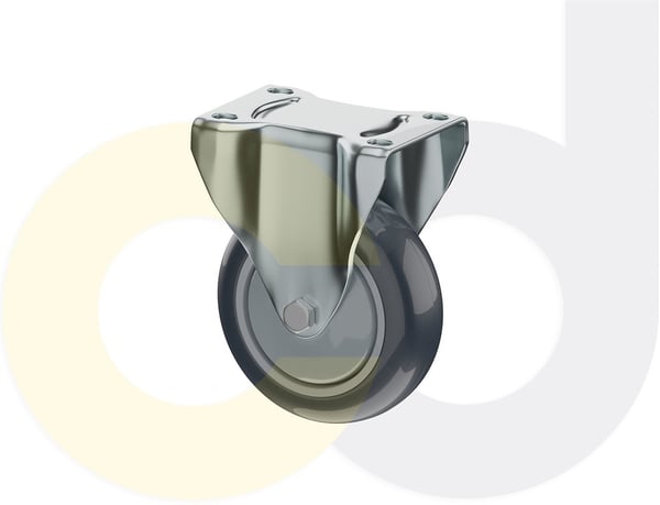 CasterDepot Top Plate Casters - Thermo-Urethane Wheel - Capacities Up To 350 Lbs. - HC015.BE9