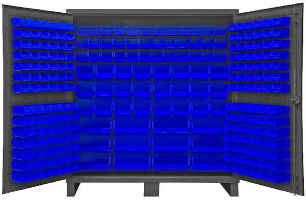 Heavy Duty Storage Cabinets With Hook-On Bins - HHDC72-240-5295