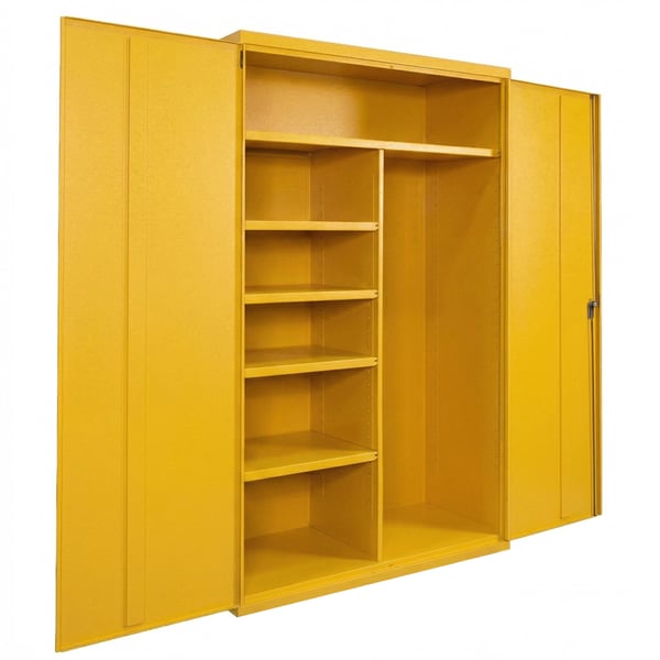 Janitorial Commercial Storage Cabinets - HCJ482478-4-YL