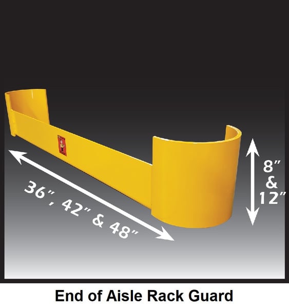 End Of Aisle Rack Guard - HRG-48DC-1/4"-8