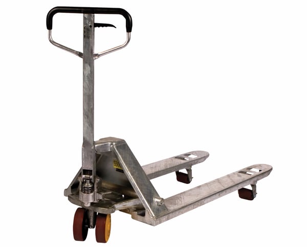 Stainless Steel & Galvanized Pallet Trucks - HEZ27X48EZVNNGZ