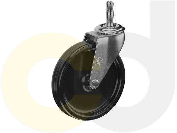 CasterDepot Threaded Stem Casters - Polyolefin Wheel - Capacities Up To 120 Lbs. - HC014.4FA