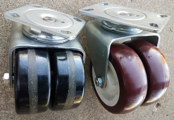 Heavy-Duty Dual Wheel Casters - H200-4UT-DW