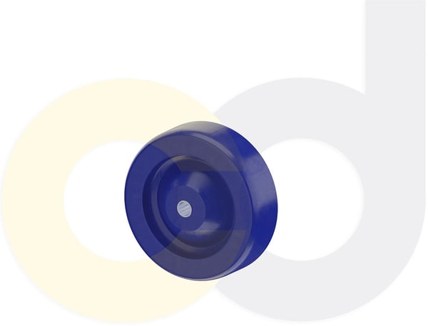 CasterDepot Top Plate Casters - Solid Urethane Wheel - Capacities Up To 350 Lbs. - HW003.814