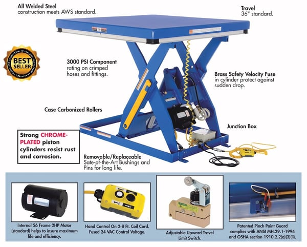 Scissor Tables - HEHLT-4848-6-44