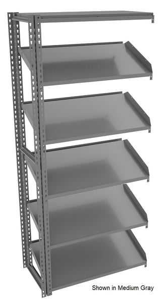 Tennsco Sloping Shelf Units - HZT7-3618A-5-SA