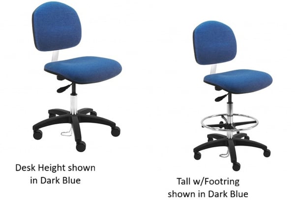 Bench Depot™ ESD Fabric Chairs - HWNS-DF-1L-BLACK