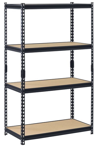 Heavy-Duty Steel Shelving - HUR364P-BLK
