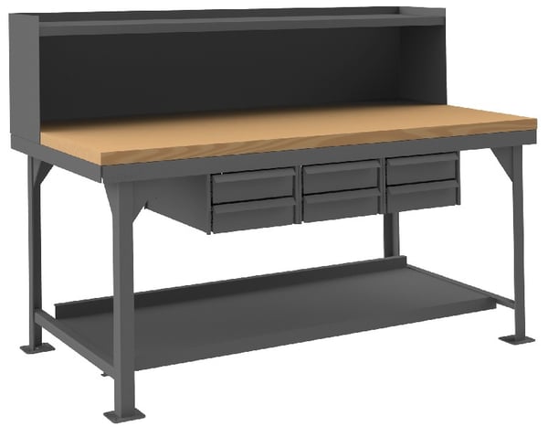 Extra Heavy-Duty Workbenches - HHDWBMT3672RS6DR95