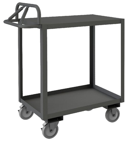 Rolling Stock Cart With Ergonomic Handle - HRSCE-1836-2-TLD-95