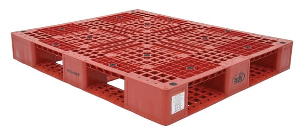 Plastic Pallets & Skids - HPLP2-4840-RED