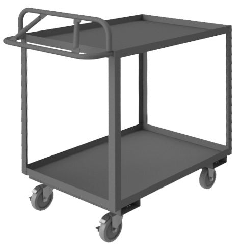 Rolling Stock Cart With Ergonomic Handle - HRSCE-2448-2-95