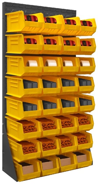 Louvered Panel Racks - HLPRSS-34.5X68-95
