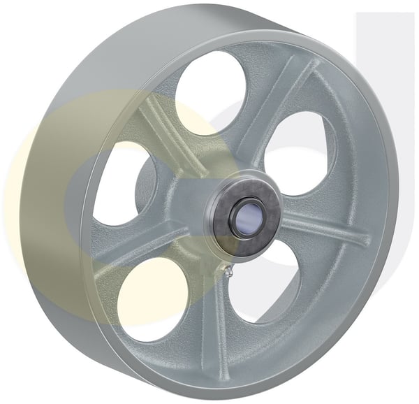 CasterDepot Top Plate Casters - Cast Iron Wheel - Capacities Up To 2500 Lbs. - HW065.BD6