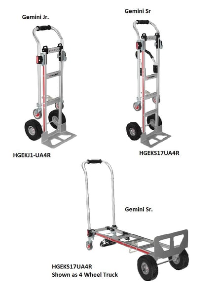 Gemini® Convertible Hand Trucks - HGEKJ1-UA4R