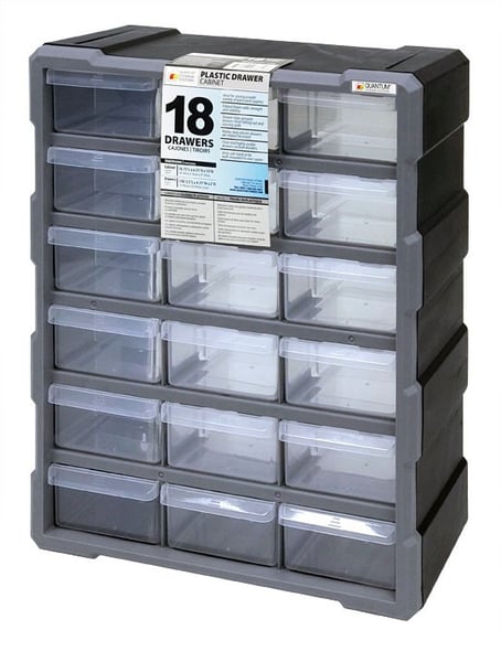 Plastic Drawer Cabinets - HPDC-18BK