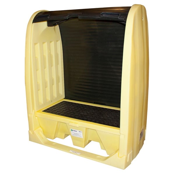 2 & 4 Drum Hardcovers With Spill Pallets - H4062-YE