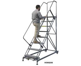 Options For 50° Stairway Slope Ladder-HSW28"D TOP STEP