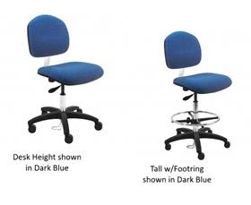 Bench Depot™ ESD Fabric Chairs-HLNSDF1LDARKBLUE
