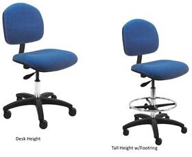 Bench Depot™ Fabric Chairs-HLNSF1LGRAY