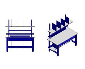R Series Height Adjustable Complete Packing Bench-HRPACK3060