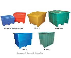 Seamless Plastic Pallet Container Lids-HATLID