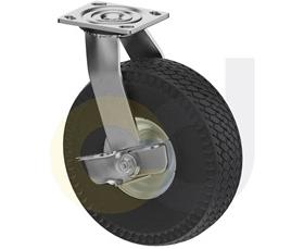 CasterDepot Top Plate Casters - Never-Flat Wheel - Capacities Up To 500 Lbs.-HC000.DB4